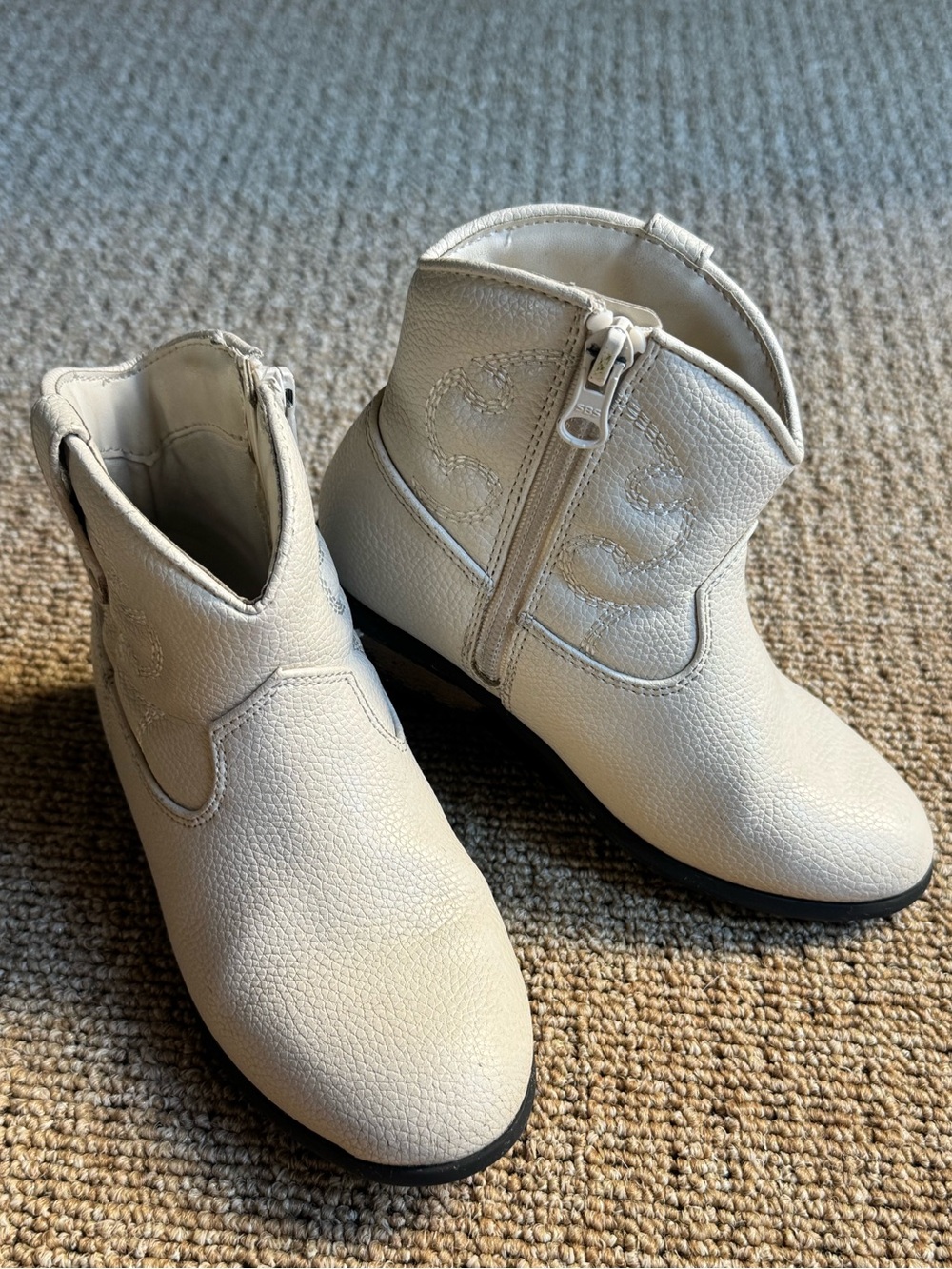 Cat and jack toddler girls white cowboy boots